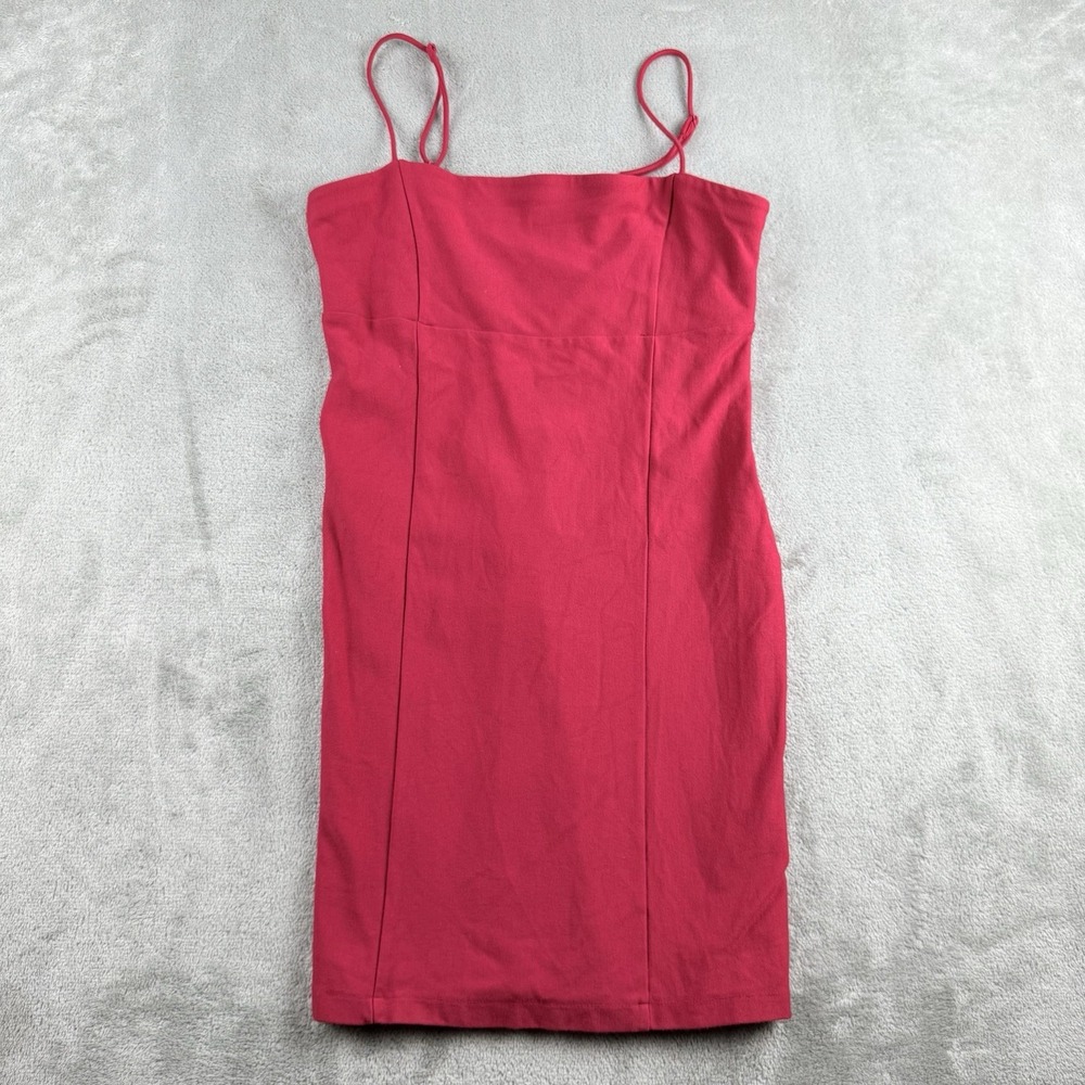 Urban Outfitters Mini Dress Womens Medium Red Adjustable Thin Straps Stretch Y2K - Picture 1 of 14